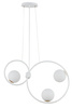 Lampa wisząca okręgi kule biała Sigma Lighting - AQUA 3 zwis podwójny 33475