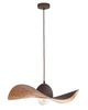 Lampa wisząca kapelusz brązowo-miedziana Sigma Lighting KAPELLO M FI55 32352