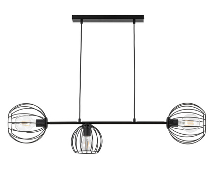 Lampa wisząca druciana czarna Sigma Lighting MADAM 3 32370