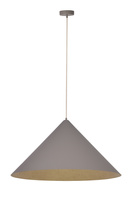 Lampa wisząca Vesuvio taupe/złoty M 3xE27 41058