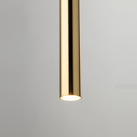 Lampa wisząca rurka SOPEL LUX 3 koło czarno-złoty 40738