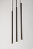 Lampa wisząca rurki sople srebrna Sigma Lighting SOPEL 3 PROSTY 33400