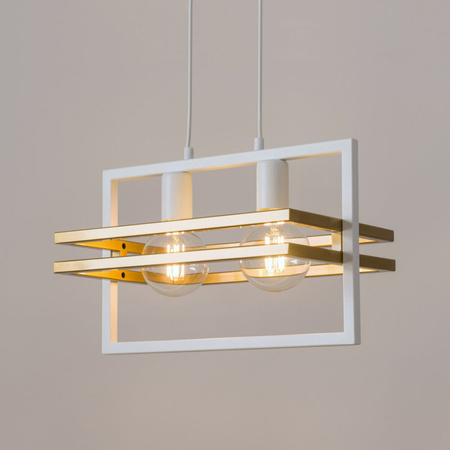 Lampa wisząca metalowa biało-złota Sigma Lighting - MERCI 2 32390