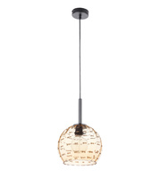 Lampa wisząca ze kloszem bursztynowa Sigma Lighting COMO D Duży 32002 I Wysyłka 48h