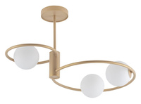 Lampa sufitowa okręgi kule złoto-beżowa Sigma Lighting - AQUA 3 33467