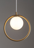 Lampa wisząca ring kula złoto-beżowa Sigma Lighting AQUA 1 33409