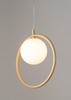Lampa wisząca ring kula złoto-beżowa Sigma Lighting AQUA 1 33409