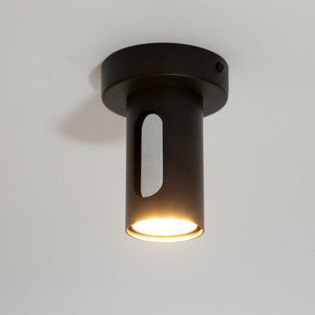 FLOW 1 plafon czarny/srebrny 41207