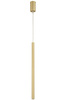 Lampa wisząca tuba rurka złota Sigma Lighting SOPEL 1 Prosty 33151