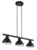 Lampa wisząca metalowa loftowa czarno-biała Sigma Lighting - FLOP 3 32421