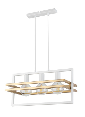Lampa wisząca metalowa biało-złota Sigma Lighting - MERCI 3 32393