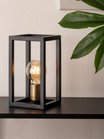 Lampka nocna loftowa czarno-złota Sigma Lighting VIGO 50247