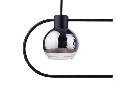 Plafon klosz srebrny czarny Sigma Lighting LINDA 2 31889