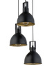 Lampa wisząca loftowa czarno-złota Sigma Lighting MARS 3 koło 32260