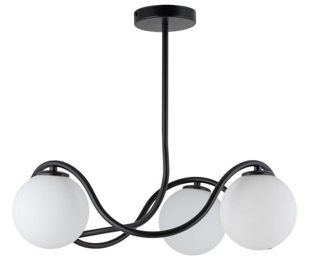 Lampa sufitowa kule czarno-biała Sigma Lighting VENA 3 koło 33674