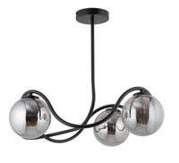 Lampa sufitowa kule czarno-szara Sigma Lighting VENA 3 koło 33685