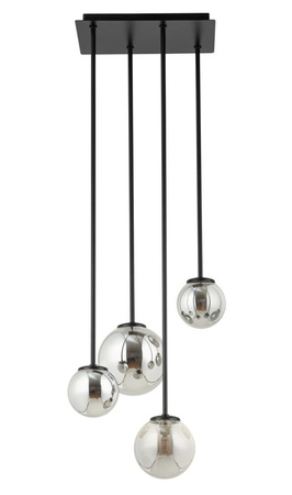 Plafon żyrandol kulki szary Sigma Lighting - TULIA 4 długi 33502