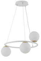 Lampa wisząca kule ring biała Sigma Lighting GAMA KOŁO 3 33384