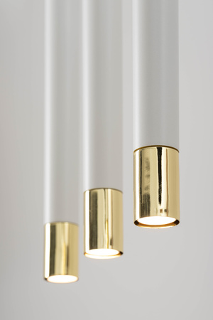 Lampa wisząca tuba biało-złota Sigma Lighting SOPEL GRAND 33386