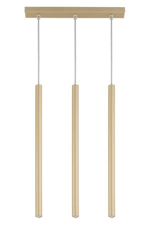 Lampa wisząca rurki sople złoty mat Sigma Lighting SOPEL 3 PROSTY 33403