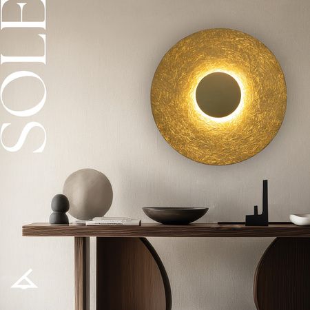 SOLE kinkiet M 65 CM złoty 40876 nowoczesny