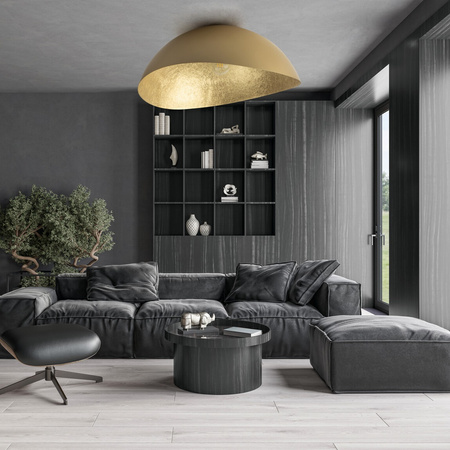 Plafon duży klosz złoty Sigma Lighting Solaris XL 40593