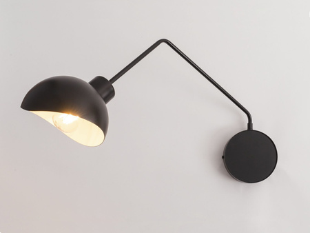 Kinkiet na wysięgniku czarno-biały Sigma Lighting - ROY 32435