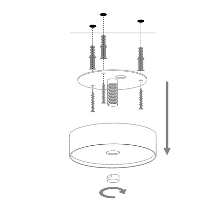 Lampa sufitowa nowoczesna biała Sigma Lighting - HOLI 2 32448