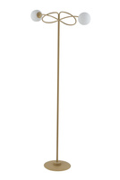 Lampa podłogowa klosze kule złoto-beżowa Sigma Lighting VELVET 50304