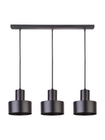 Lampa wisząca metalowa czarna Sigma Lighting RIF 3 PROSTY 30899