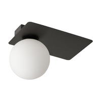 Plafon kula czarny Sigma Lighting ARGON 1 prostokąt 33273