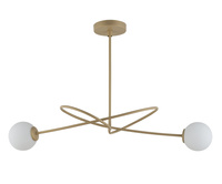 Żyrandol białe kule złoto-beżowy Sigma Lighting VELVET 2 33355