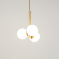 Lampa wisząca kule Sigma Lighting - PERLA 3 złoty beż 33605