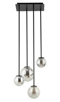 Plafon żyrandol kulki szary Sigma Lighting - TULIA 4 długi 33502