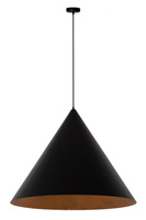 Lampa wisząca Vesuvio czarny/miedziany L 3xE27 41045