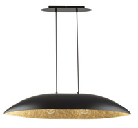 Lampa wisząca z żywicy czarno-złota Sigma Lighting Gondola M 40633