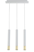 Lampa wisząca tuby sople biało-złota Sigma Lighting SOPEL GRAND 3 33388