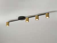 Plafon spot czarno-złoty Sigma Lighting SKY 4 33438