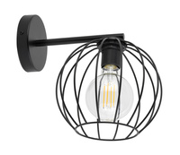 Kinkiet druciany loft czarny Sigma Lighting MADAM 32373