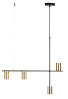 Lampa wisząca mosiądzowana złoto-czarna Sigma Lighting VENDO 4 33690