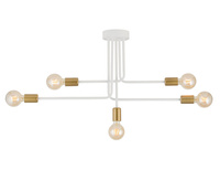Plafon loftowy biało-złoty Sigma Lighting GINO 5 32383