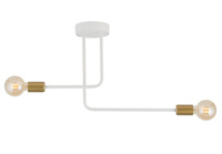 Plafon loftowy biało-złoty Sigma Lighting GINO 2 32379