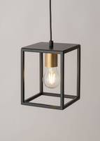 Lampa wisząca loft metalowa czarno-złota Sigma Lighting VIGO 1 32353