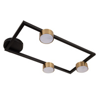 FRAME 3 plafon czarny/złoty 41284	