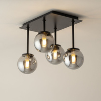 Plafon żyrandol kulki szary Sigma Lighting - TULIA 4 krótki 33504