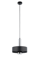 Lampa wisząca metalowa czarno - srebrna Sigma Lighting RIF LUX 1 M 40715