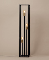 Lampa podłogowa industrialna czarno-złota Sigma Lighting VIGO 50249