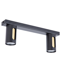 FLOW 2 plafon czarny/złoty 41217		 