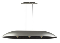 Lampa wisząca z żywicy srebrno-czarna Sigma Lighting Gondola L 40642