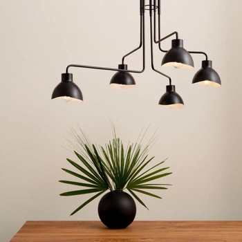 Nowoczesny żyrandol czarno-biały Sigma Lighting - HOLI 5 32451